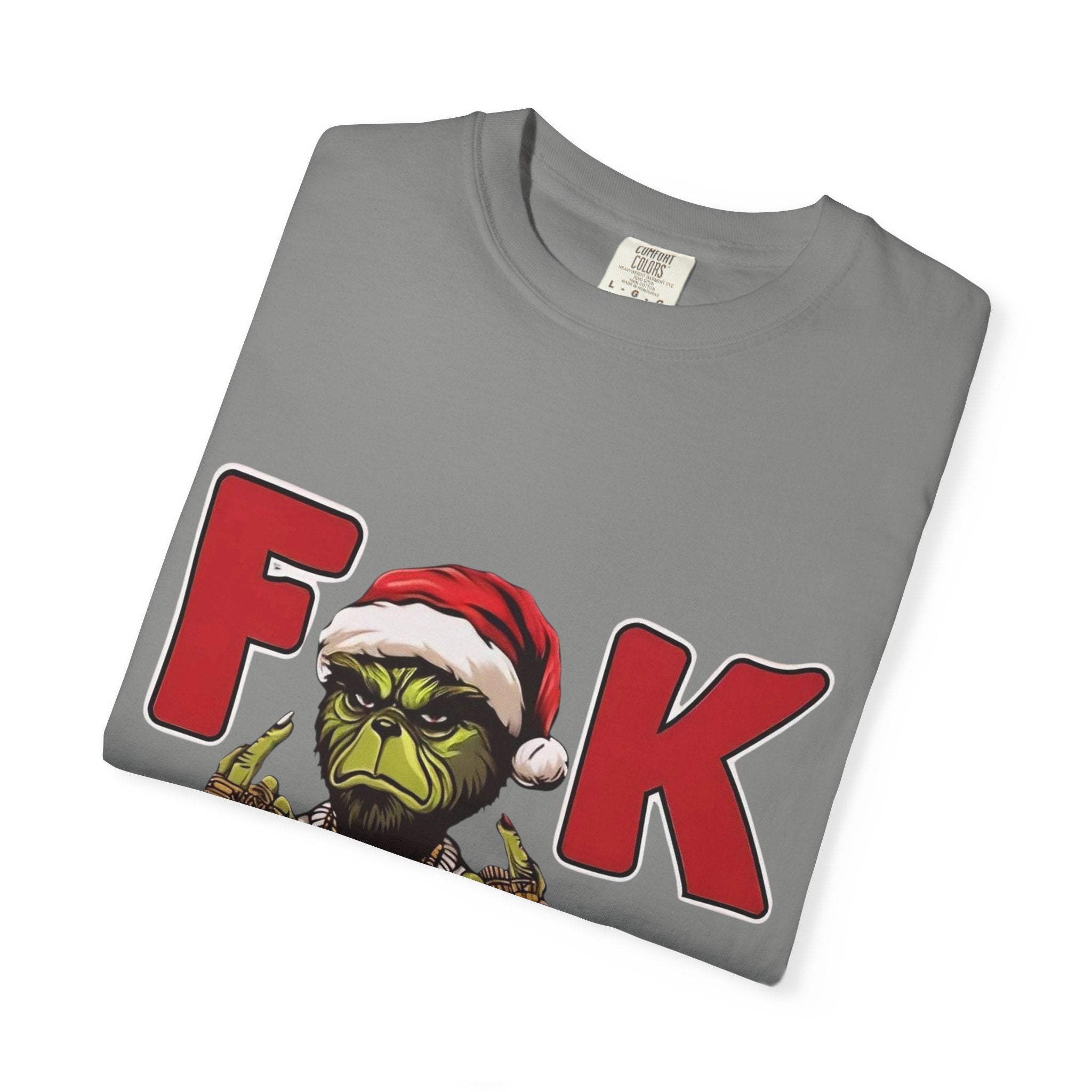 'F**k Dem Kids' Grinch Santa Holiday Tee