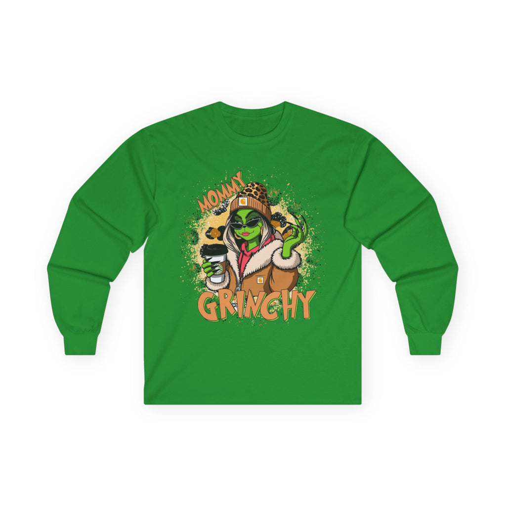 Mommy Grinchy Holiday Long Sleeve Tee