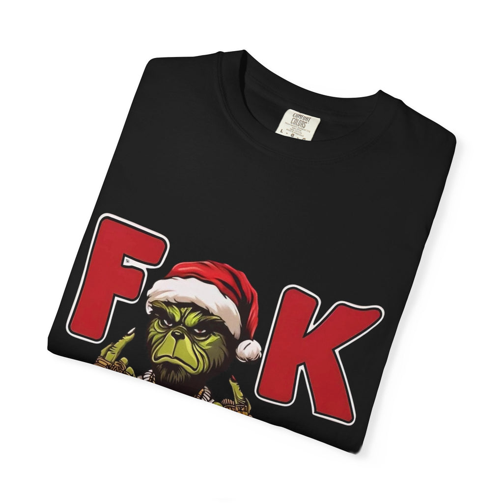 'F**k Dem Kids' Grinch Santa Holiday Tee