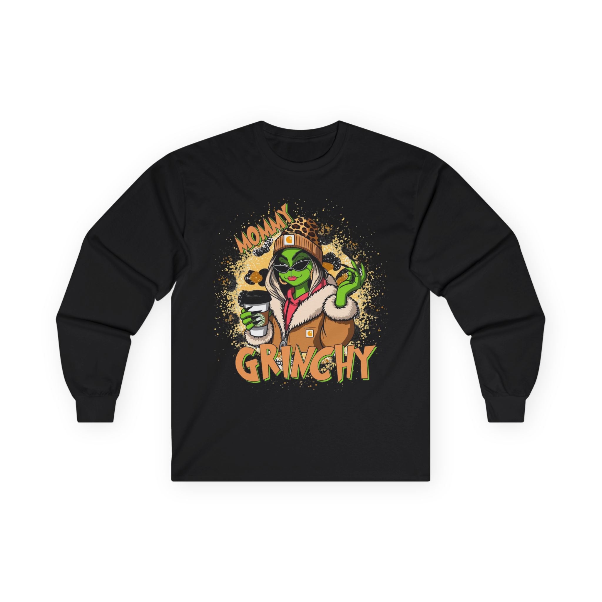 Mommy Grinchy Holiday Long Sleeve Tee