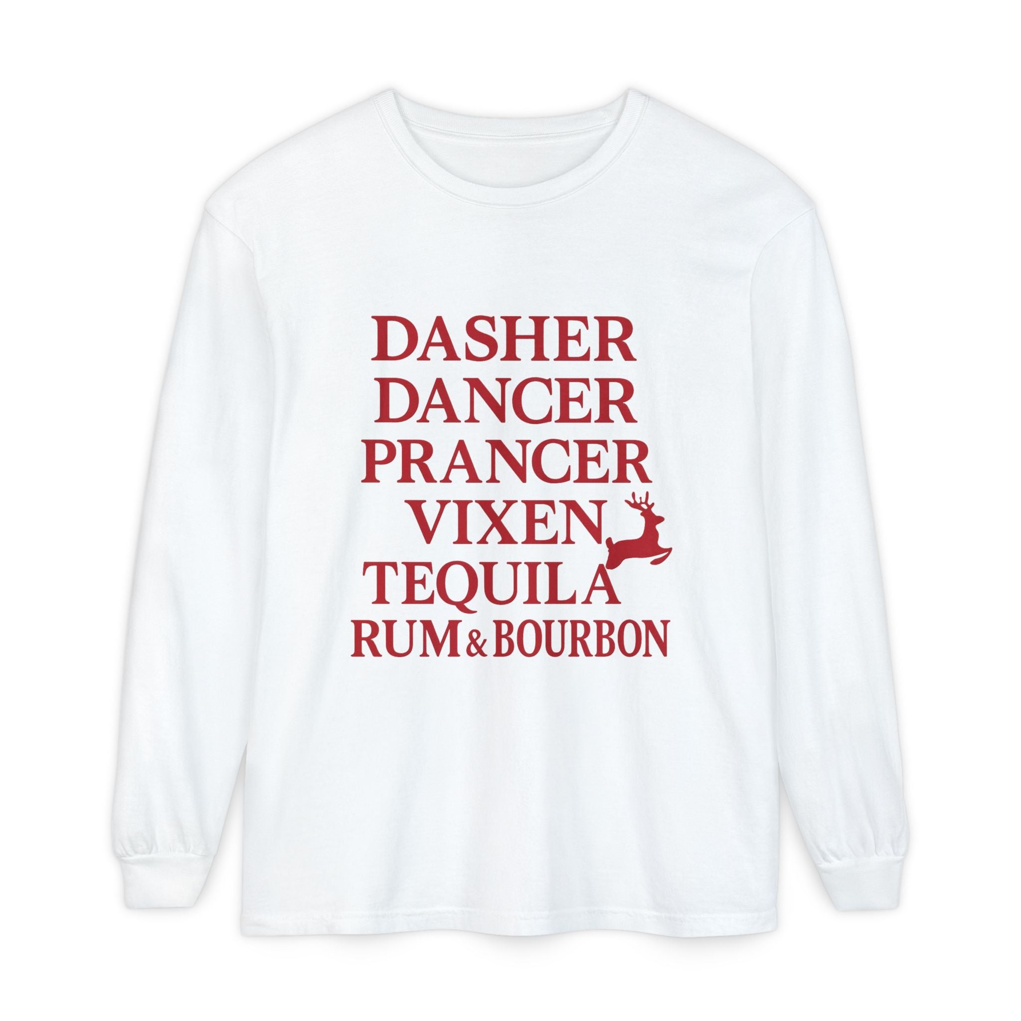 Christmas Reindeer Long Sleeve Tee