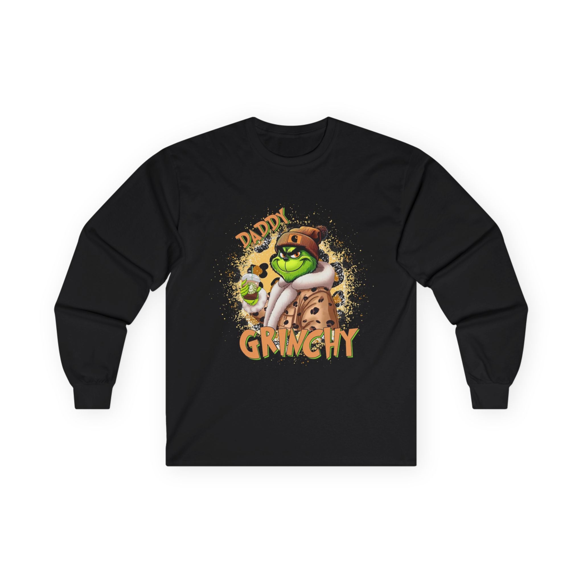 Daddy Grinchy Holiday Long Sleeve Tee