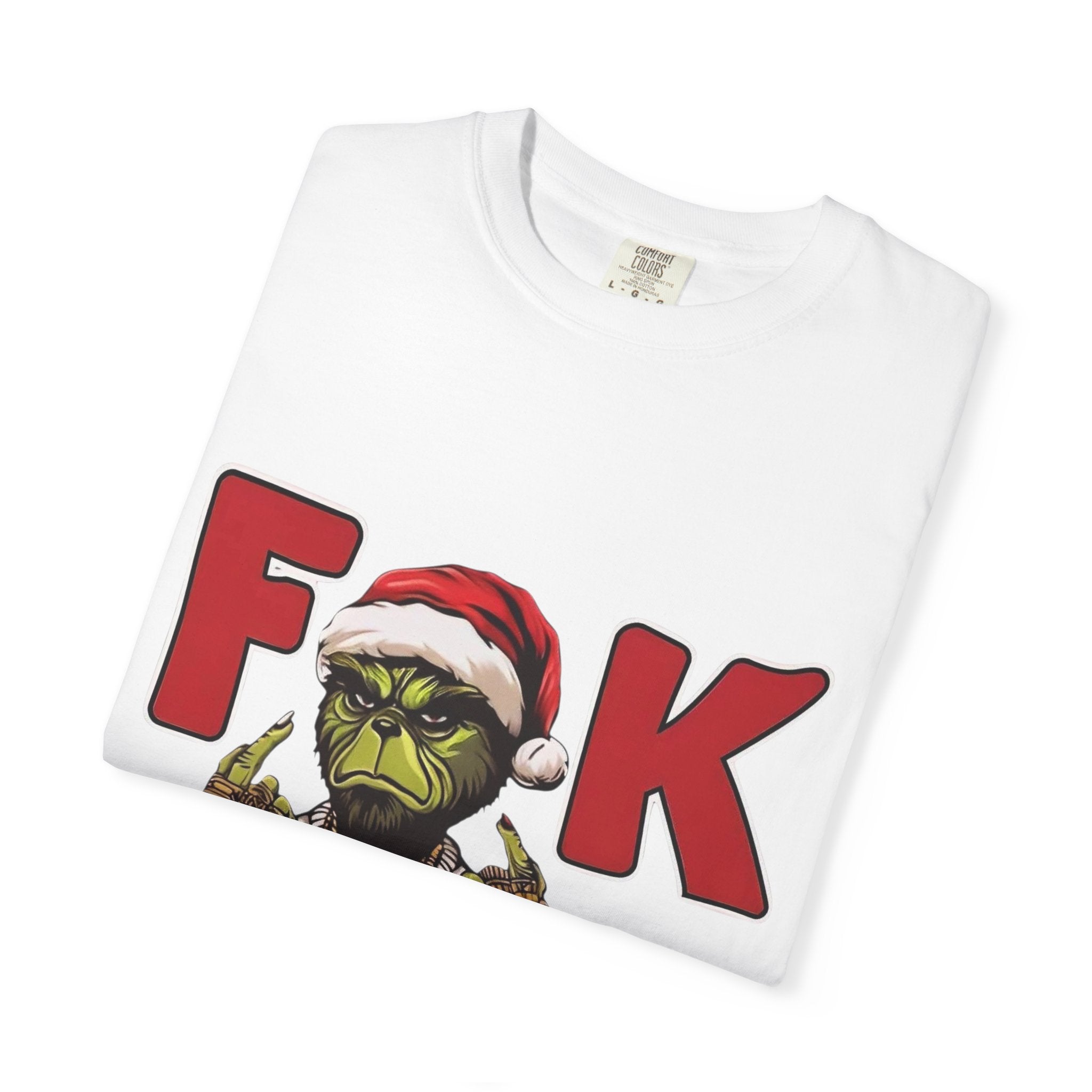 'F**k Dem Kids' Grinch Santa Holiday Tee