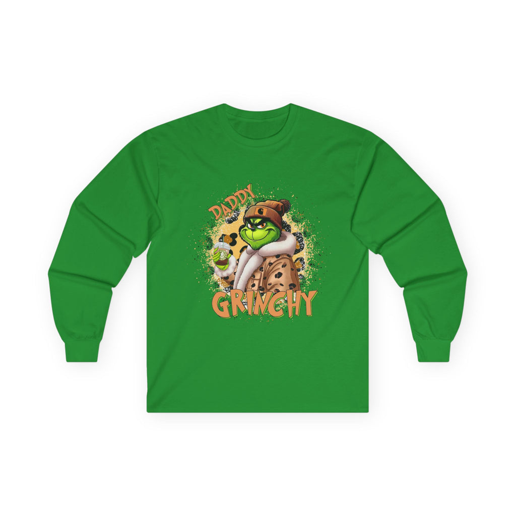 Daddy Grinchy Holiday Long Sleeve Tee