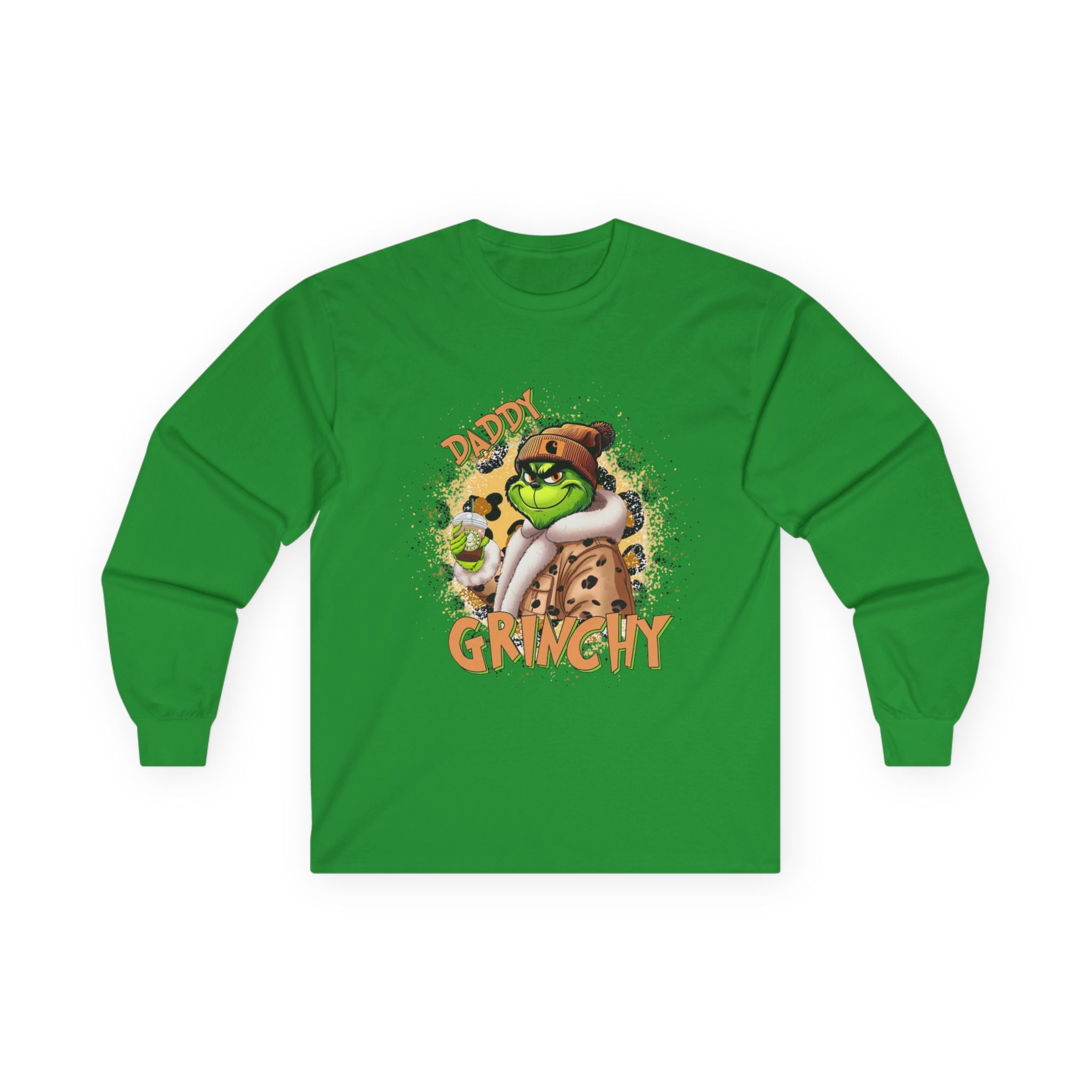 Daddy Grinchy Holiday Long Sleeve Tee