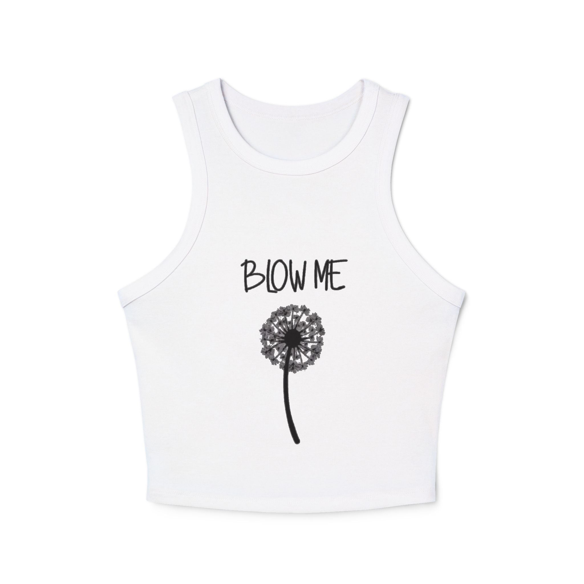 Blow Me Dandelion Racer Tank