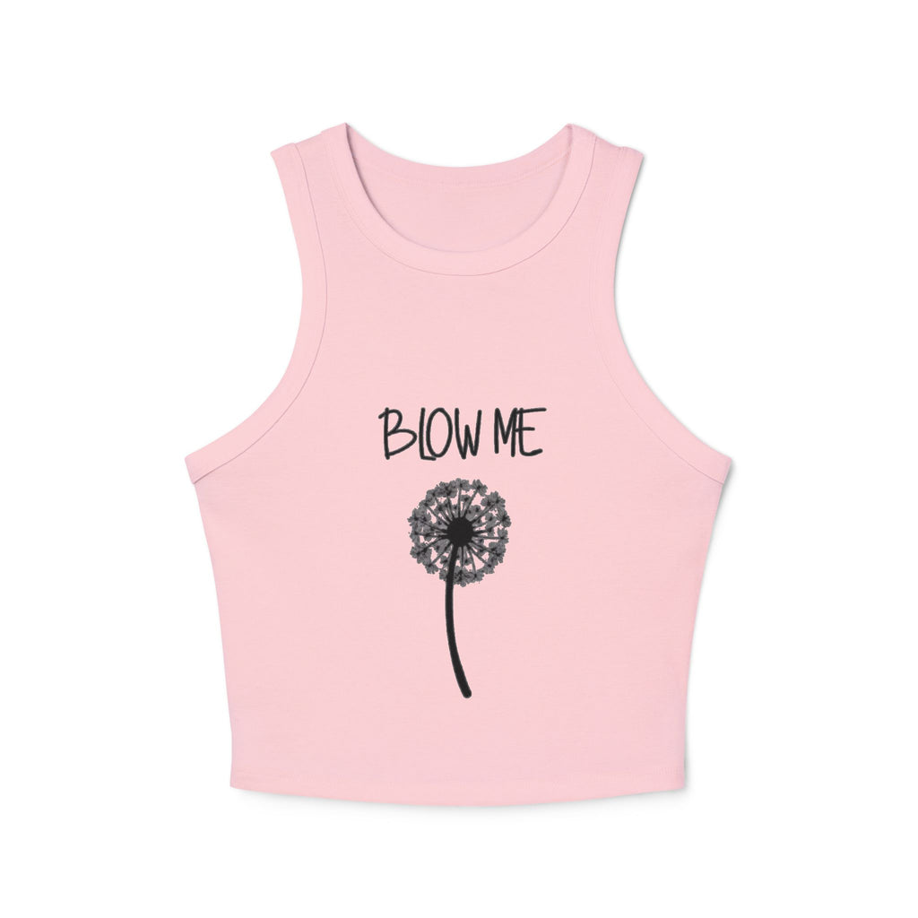Blow Me Dandelion Racer Tank