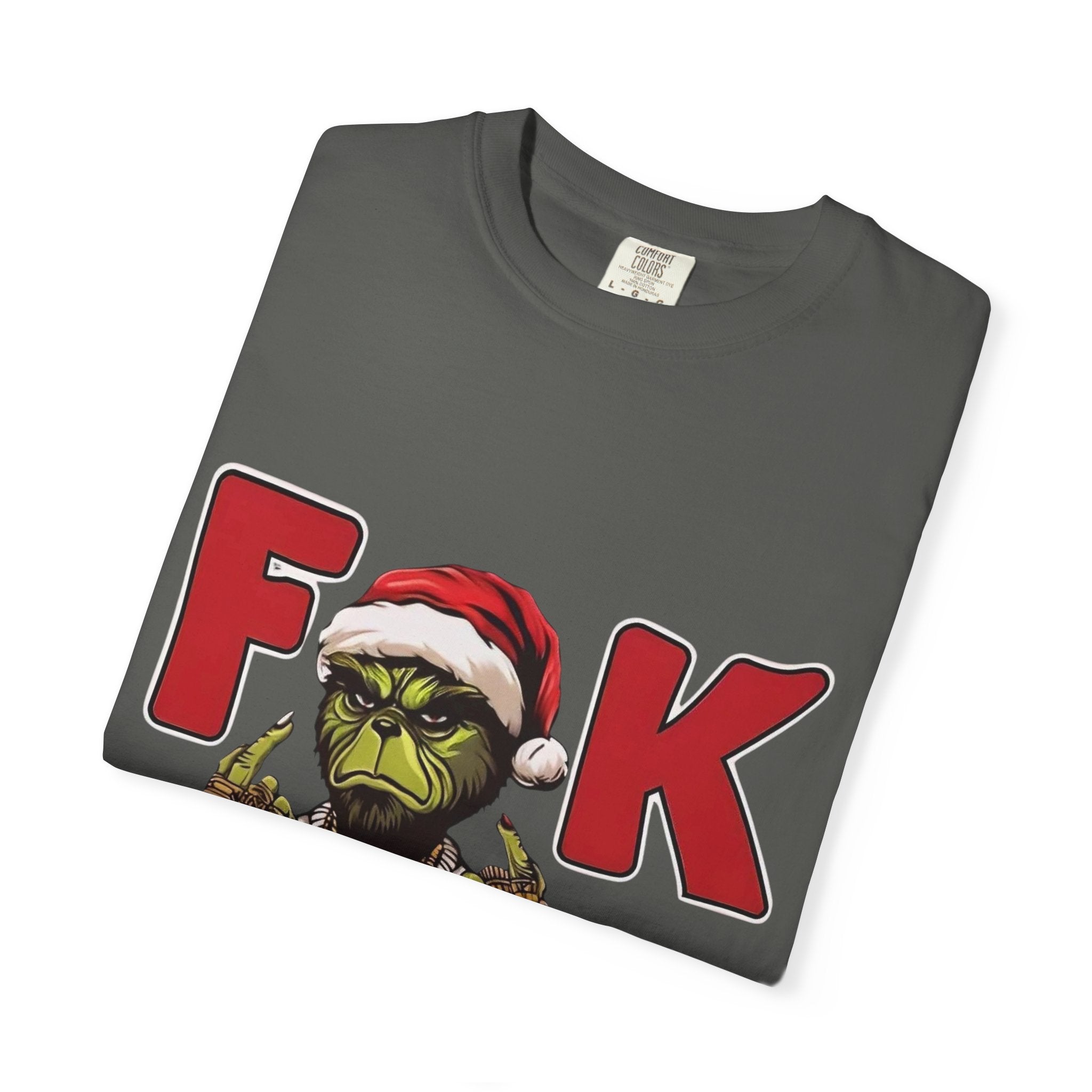 'F**k Dem Kids' Grinch Santa Holiday Tee