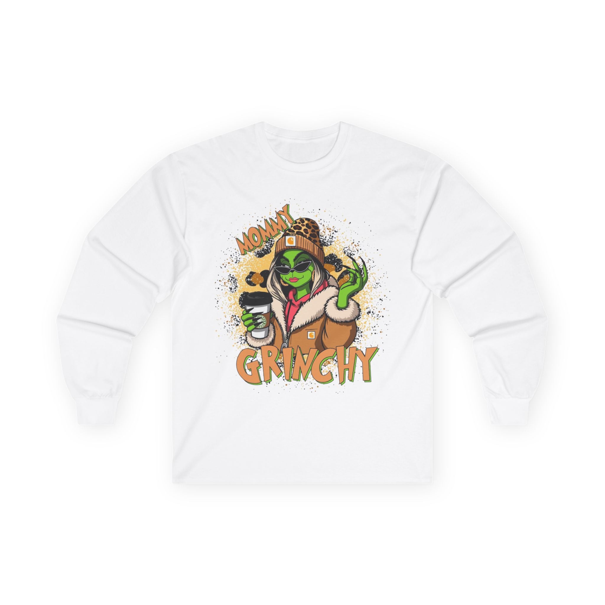 Mommy Grinchy Holiday Long Sleeve Tee