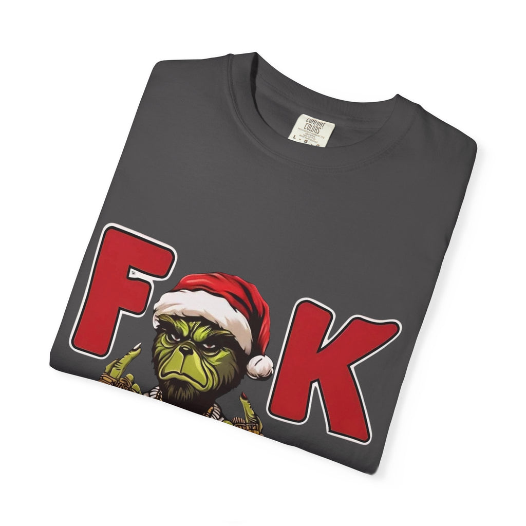 'F**k Dem Kids' Grinch Santa Holiday Tee